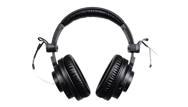 headphones on white background