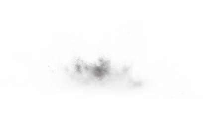 Cumulus cloud formation isolated on transparent png background