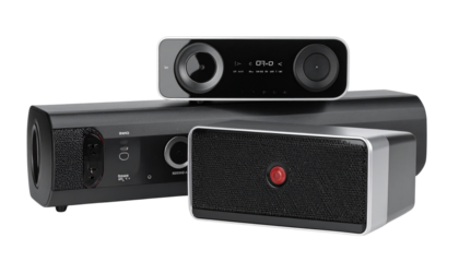 Sleek Soundbar Speaker System with Subwoofer Variation, isolated on transparent background