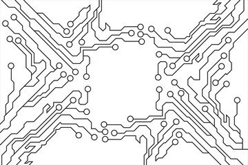 High-tech circuit board technology background 