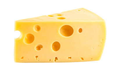 cheese on white background