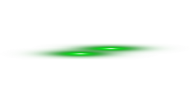 A green puddle with bright highlights on a black background in a horizontal orientation view image on transparent background