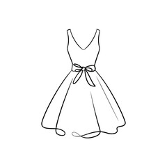 Elegant v neck cocktail dress with bow detail