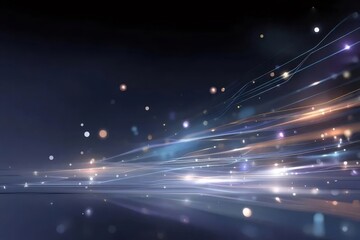 抽象的な光のトレイルとボケ効果の背景