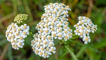 Close-up of clustered white flowers