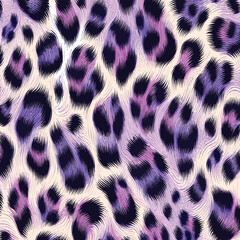 Purple leopard pattern artwork vector with chic animal fur camouflage a creative fit for wallpapers, fabric art, fashion design, and luxury textile prints.