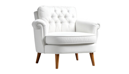 comfortable armchair isolated on white background