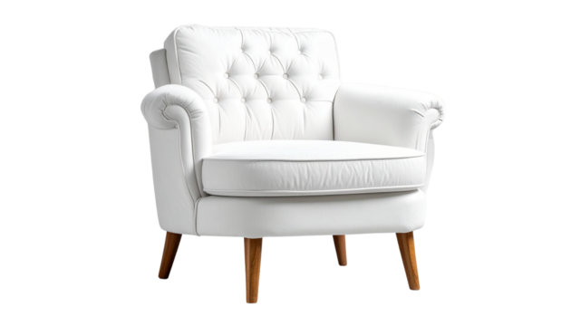 comfortable armchair isolated on white background