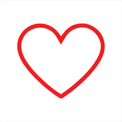 Red Heart Icon – Bold Love Symbol for Romance, Valentine’s Day, Affection & Emotions