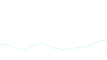 Minimalist Wavy Line Aquamarine Element Simple Undulating Graphical Illustration