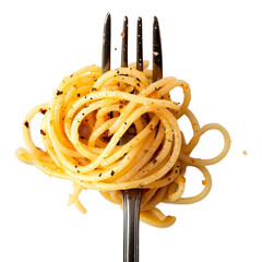 Fork with just spaghetti around [Transparent Background PNG]