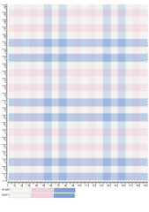 Seamless vintage pink gingham plaid textile pattern for a checkered tablecloth background