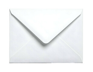 Close-up of a blank white envelope against a black background
