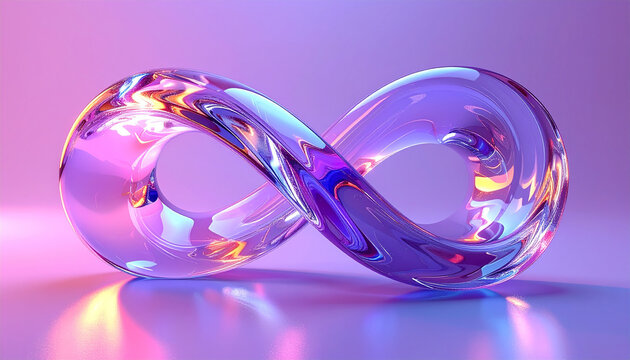 Desain Logo 3D Infinite Loop dengan Latar Belakang Futuristik yang Melambangkan Kemungkinan Tak Berujung
2