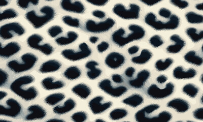 White leopard fur pattern texture vector with camouflage background suitable for trendy fashion, home decor, and artistic wallpaper designs.
