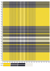 The vector illustration shows a postage stamp set with a yellow background and a blank paper design for your business concept