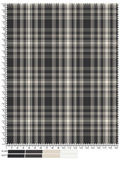 Seamless black and white checkered pattern for fabric or wallpaper design with a vintage illustration texture