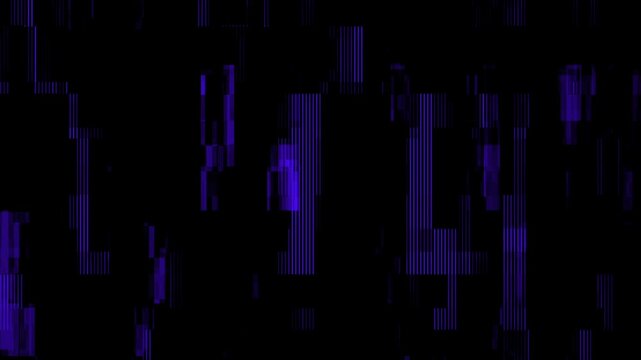 Blue Glitch Transition. Data bending effect creating a flowing digital texture. Ideal for visualizing big data or cryptocurrency themes.