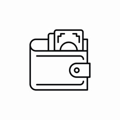 wallet finance money icon sign vector