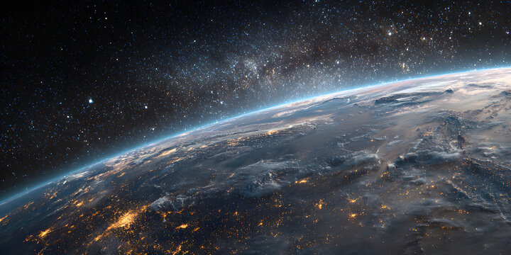 beautiful image of the earth from outer space