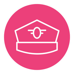 Pilot Hat Vector Icons