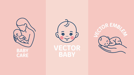 The playful illustration features a baby and mother, highlighted with cheerful colors and expressions, embodying joy and positivity in family moments of care.