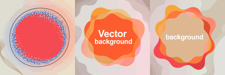 This image features a vibrant abstract vector background with overlapping shapes, emphasizing a blend of colors in a smooth, artistic design style that evokes creativity.