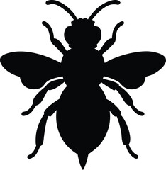 angry honey bee silhouette