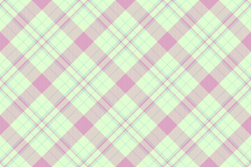 British tartan vector textile, teenager pattern background texture. Womens fashion seamless fabric check plaid in light color.