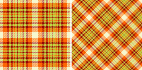 Warm, inviting plaid pattern set. Use for textile design, backgrounds, or cozy fall aesthetics. Perfect for adding a touch of traditional charm.