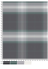 Blue and green squares form a vibrant abstract background with a grid pattern for a futuristic technology design illustration