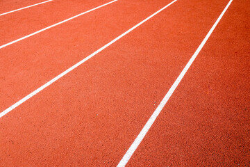 Running tracks at the stadium, sports.
