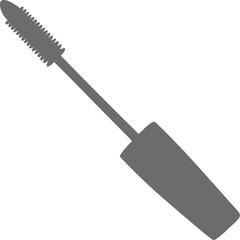 black mascara brush vector illustration
