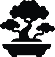 bonsai tree silhouette