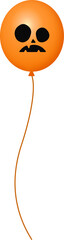 할로윈 주황색 악마 풍선 2