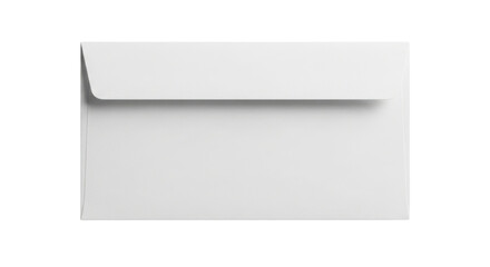 White envelope for business correspondence isolated PNG with Transparent Background