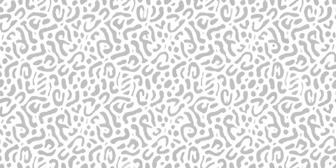 Abstract gray and white leopard print pattern seamless texture background