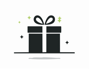 xmas, icon, illustration, decoration, shopping, surprise, symbol, design, card, 