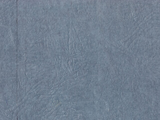 Blue-gray textured surface with intricate patterns resembling fine lines or veins. The texture is uneven. It's a close-up of an old cardboard map meant as blue background