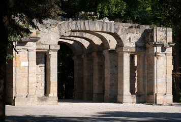 Ruined Gate of the Ruinentheater, Eremitage Bayreuth, Germany - September 2025