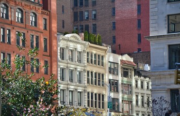 New York City Downtown buildings landmark