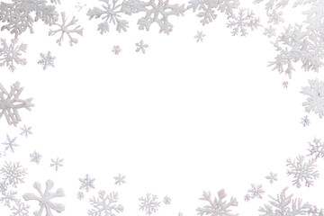 PNG Festive snowflakes red background