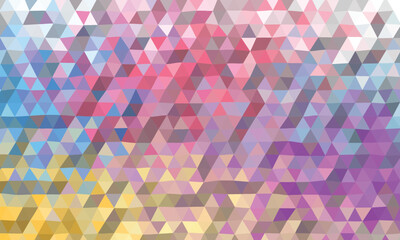 Multi-colored geometric low poly background with vibrant color mix