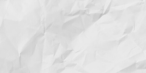 Closeup of white crumpled paper for texture background. Wrinkled white packing paper stock photo