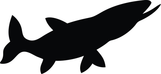 pike fish silhouette