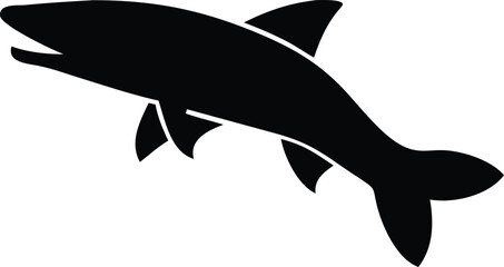 pike fish silhouette