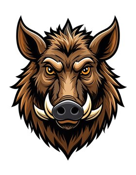 Wild boar head illustration (1)