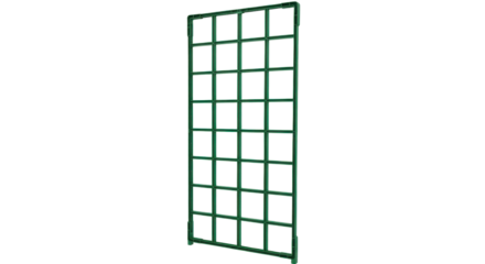 Green garden trellis for climbing plants isolated PNG with Transparent Background