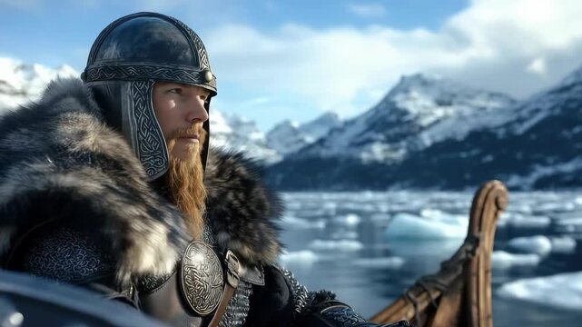 Brave story: Viking adventurer, warrior figure, Slav pioneer, seafarer tale, Scandinavian traveler, medieval odyssey, Varangian strength, Normanni myth, early navigator