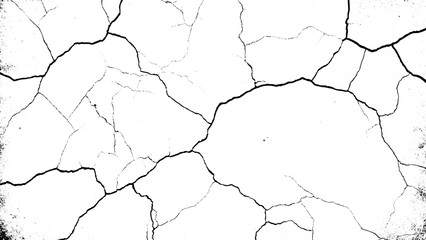 Vector grunge crack concrete white wall or Cement wall background. Abstract grunge cracked concrete wall distressed texture background.